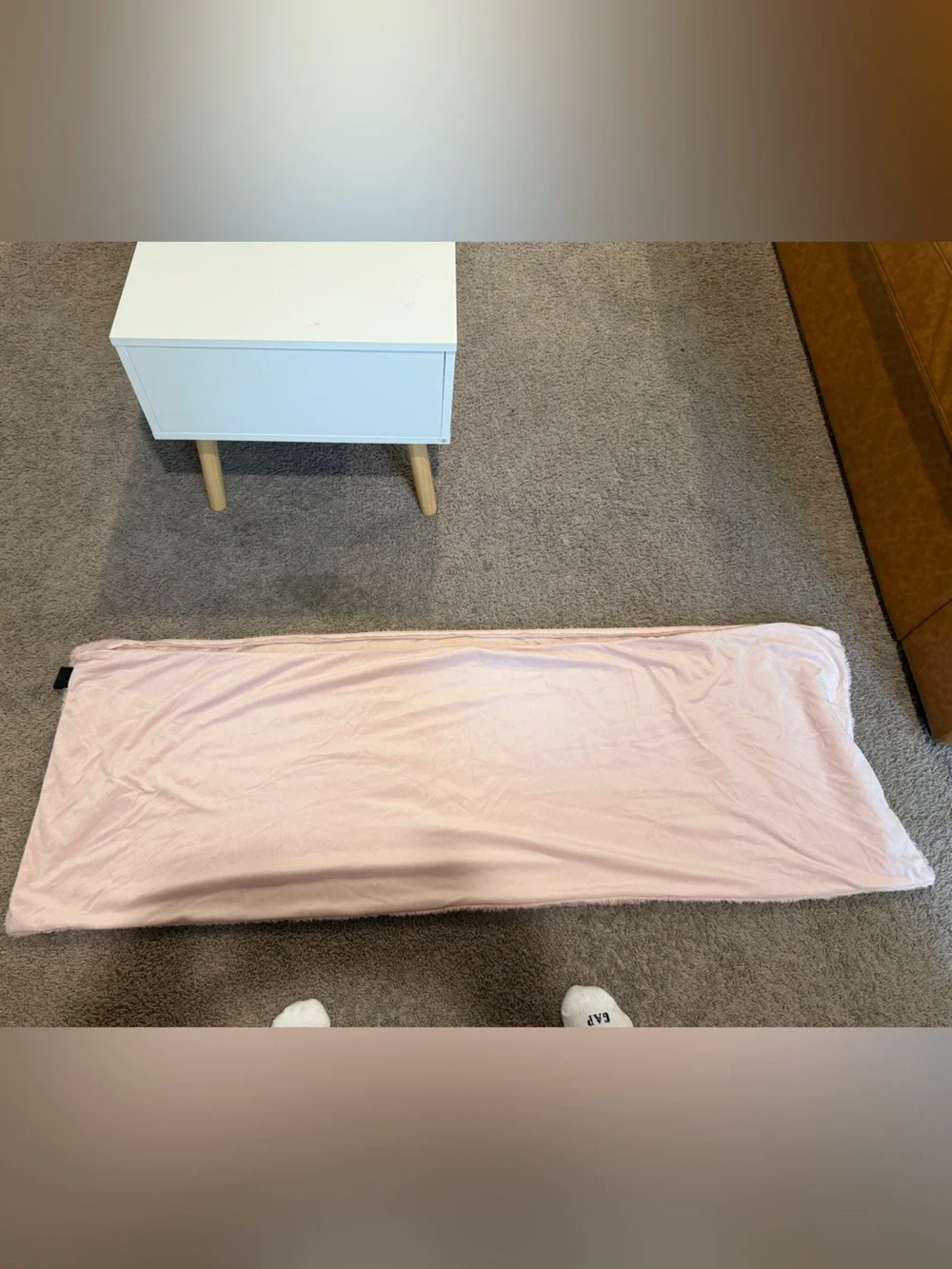 UGG Plush Pink Faux Fur Body pillowcase